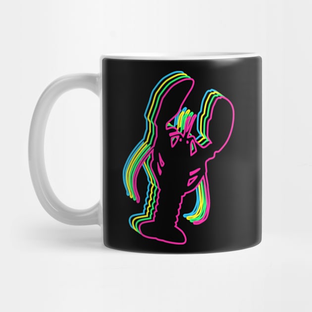 Lobster 80s Neon by Nerd_art